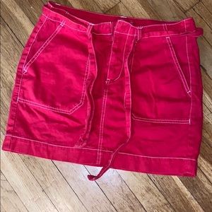 Sold! Dickies red denim skirt